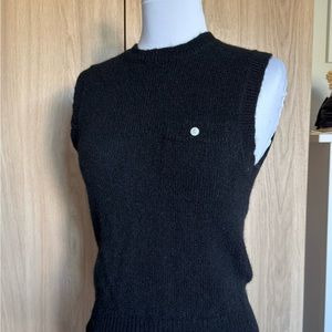 Vintage 90s Talbots wool pullover sweater vest.